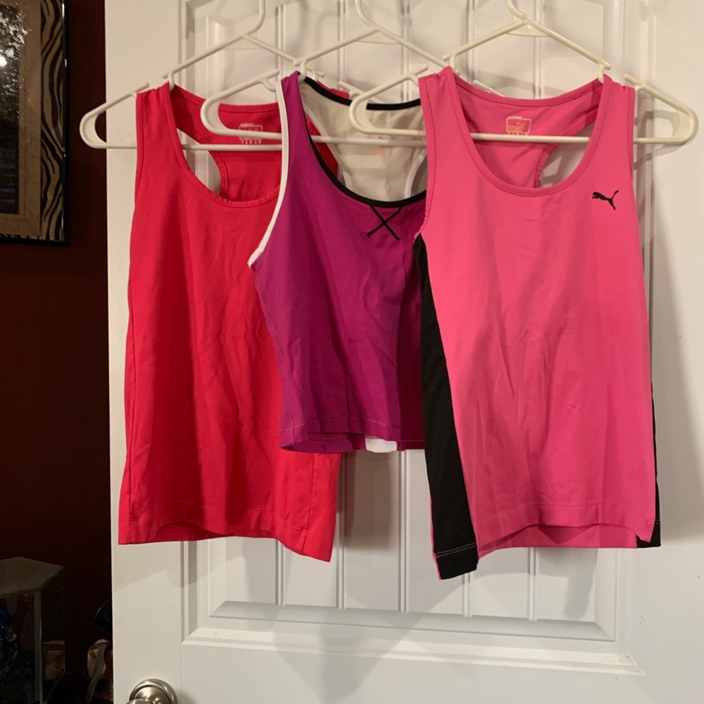 3 Puma tank tops Sz Small